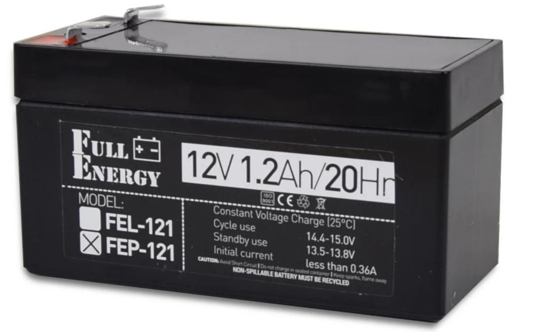 Акумулятор 12В 1.2 Аг для ДБЖ Full Energy FEP-121